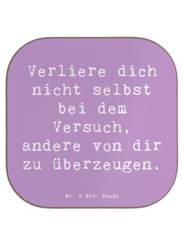 Mr. & Mrs. Panda Bierdeckel Spruch Selbstzweifel vermeiden mit S... in Lavendeltraum