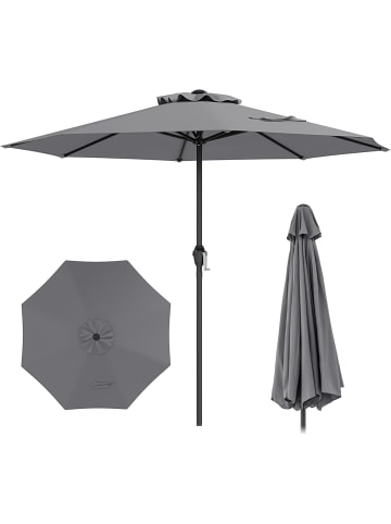 COSTWAY Sonnenschirm 250 cm in Grau