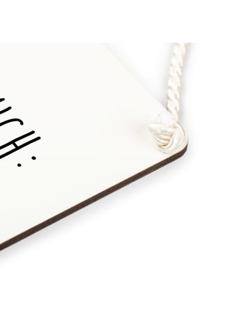 Mr. & Mrs. Panda holzbild Pinguin Kokosnuss mit Spruch in Weiß