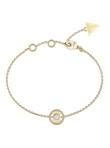 Guess Damen-Armband Coin Pave Goldfarben S
