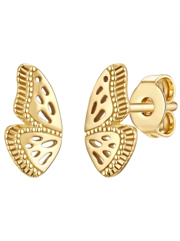 Glanzstücke München Ohrstecker Schmetterling Sterling Silber in gelbgold