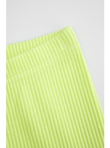 Coccodrillo Gerippte Leggings mit langem Bein in limonengrün