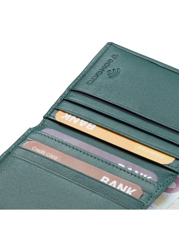 Roncato Detroit Geldbörse RFID Schutz Leder 8 cm in verde foresta