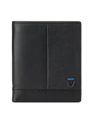 Roncato Trial DLX Geldbörse RFID Schutz Leder 9 cm in nero