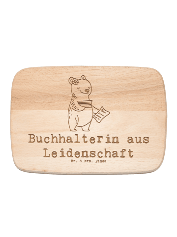 Mr. & Mrs. Panda Schneidebrett Holz Buchhalterin Leidenschaft mi... in Transparent