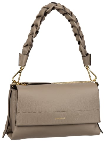 COCCINELLE Handtasche Boheme Grana Double in Warm Taupe/Rosette