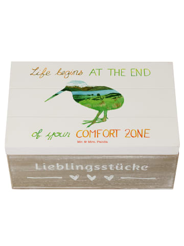 Mr. & Mrs. Panda Aufbewahrungsbox Kiwi Neuseeland mit Spruch in Bunt