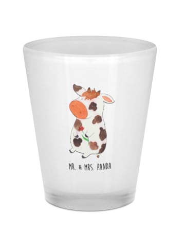 Mr. & Mrs. Panda Schnapsglas Kuh ohne Spruch in Transparent