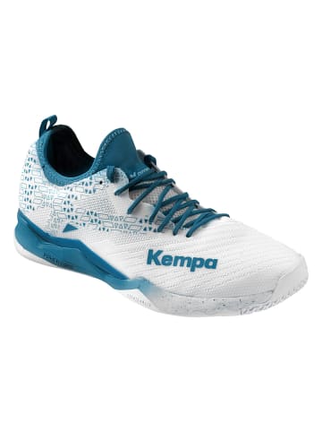 Kempa Hallen-Sport-Schuhe Wing Lite 2.0 Kids in weiß/deep blau