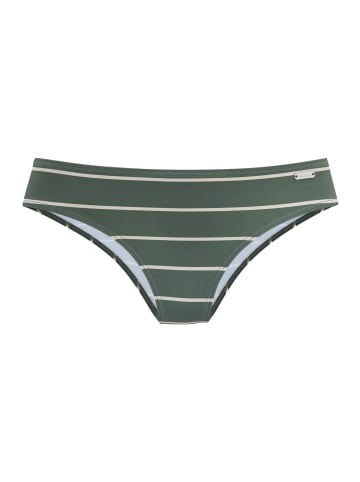 Bench Bikini-Hose in oliv gestreift