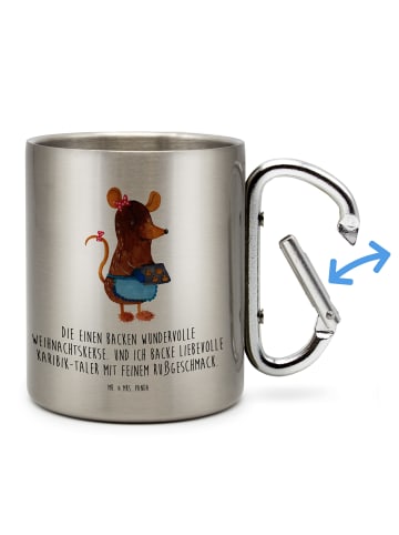 Mr. & Mrs. Panda Campingtasse Maus Kekse mit Spruch in Silber