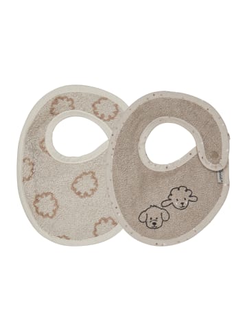 Sterntaler Lätzchen 2er-Pack BAUERNHOF in sand