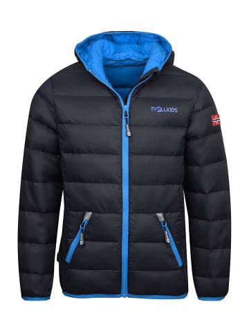 Trollkids Jacke "Dovrefjell" in Anthrazit / Mittelblau