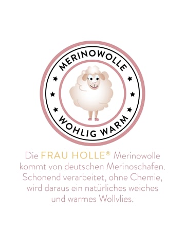 Frau Holle  BABY Natur Bettdecke - 100% Merinowolle (BIO) in Naturweiß