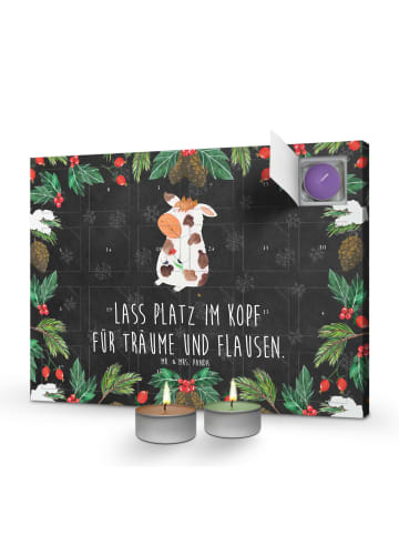 Mr. & Mrs. Panda Duftkerzen Adventskalender Kuh mit Spruch in Kreidetafel