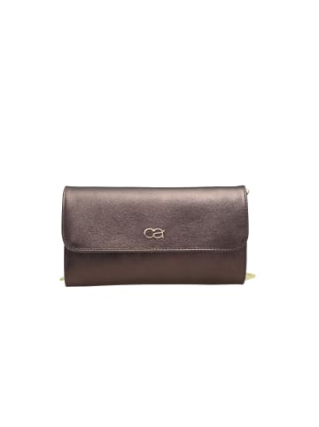 collezione alessandro Clutch " Eleganz " in dunkelbraun