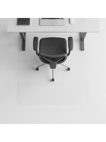 relaxdays Bodenschutzmattein Transparent - (B)120 x (T)150 cm