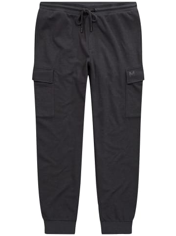 Men Plus Cargohose lang in dunkelgrau melange