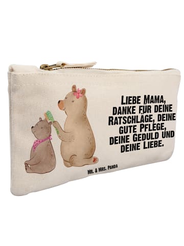 Mr. & Mrs. Panda Schminktasche Bär Kind mit Spruch in Weiß