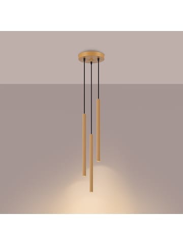 Nice Lamps Pendelleuchte PERDITA 3P Gold H 15