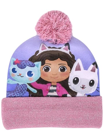 Cerda 3-tlg. Winter Mütze Set: Gabby´s Dollhouse in Lila