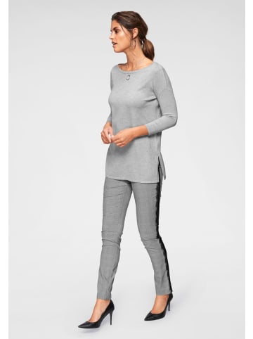 Laura Scott Longpullover in hellgrau-melange (