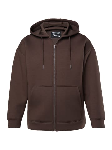 STHUGE Sweatjacke in dunkelbraun