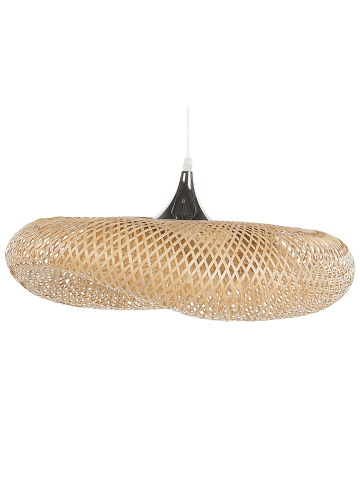 Beliani Pendelleuchten BOYNE in Braun/Silber/Transparent - (W) 80 x (H) 118 x (L) 80 cm