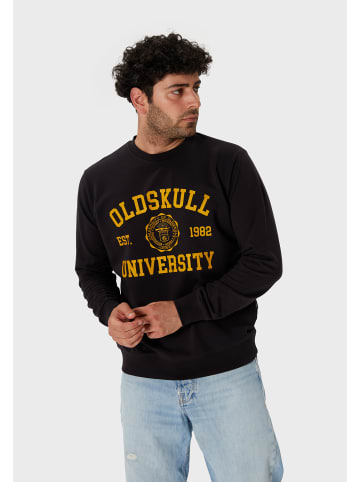 OLDSKULL Sweatshirt Retro University in Black