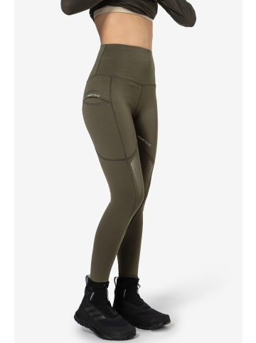 super.natural Funktionelle Running-Tights mit Reflektoren in grün