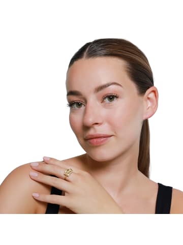 Steel_Art Fingerring Damen Partis S goldfarben in goldfarben