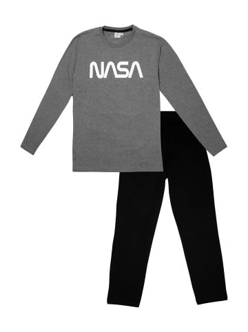 United Labels NASA Schlafanzug  Langarm in grau/schwarz