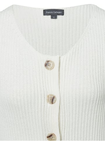 Franco Callegari Weste in ecru - 0002