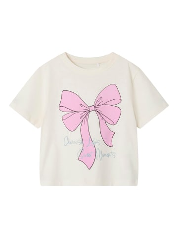 name it Mädchen T-Shirt "Loop" in Weiß