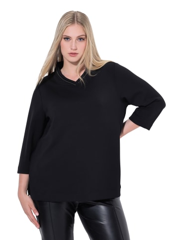 Ulla Popken Sweatshirt in schwarz