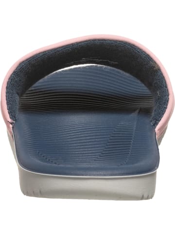 Nike Sandalen in pink/metallic silver/navy