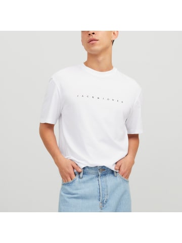 Jack and Jones T-Shirt JJESTAR JJ Tee SS in Weiß