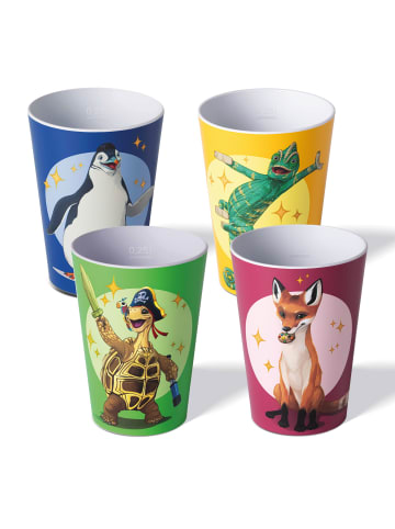 Stoneline Die Schule der Magischen Tiere Becher-Set | 4tlg. | 250 ml in Bunt