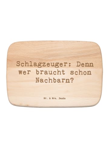 Mr. & Mrs. Panda Frühstücksbrett Spruch Schlagzeuger Spruch mit ... in Transparent