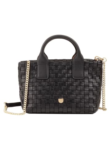 DuDu Ibiza Handtasche Leder 22 cm in black rose