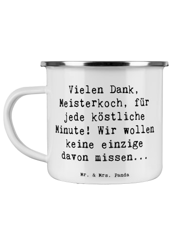 Mr. & Mrs. Panda Kaffeetasse Spruch Danke Koch mit Spruch in Weiß