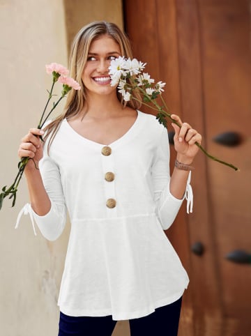 WITT WEIDEN 3/4-Arm-Shirt in weiß