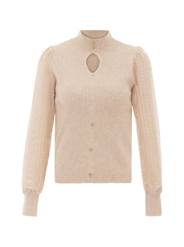 NAEMI Damen Strickpullover in Beige