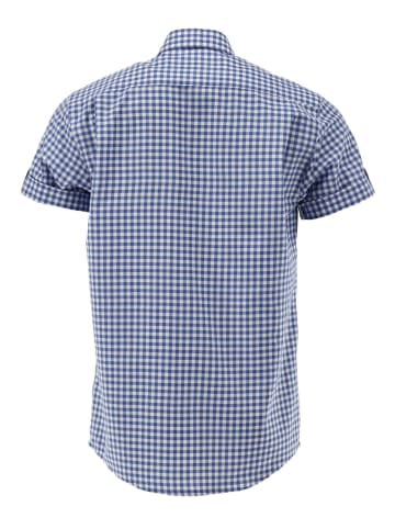 OS-Trachten Trachtenhemd Tivira in mittelblau