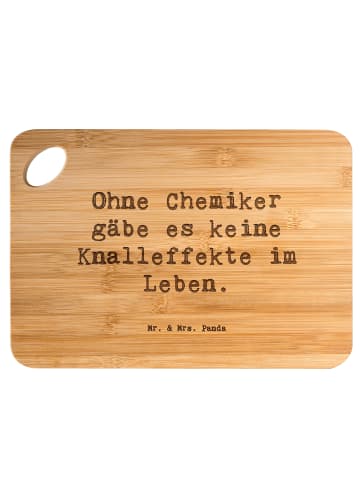 Mr. & Mrs. Panda Hackbrett Spruch Chemiker Knalleffekte mit Spruch in Braun