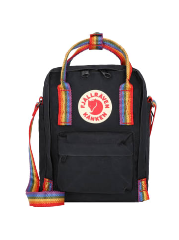 FJÄLLRÄVEN Kanken Rainbow Sling Umhängeriemen 15 cm in black-rainbow pattern