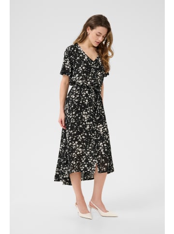 Kaffe Kleid KAbeathe A-shape in Black / Chalk Graphic