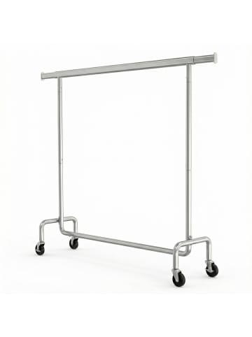 SONGMICS Kleiderständer Pataye in Silbern - (B)45 x (H)162.9 x (T)150 cm