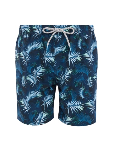 Threadbare Badehose Ananas in Navy