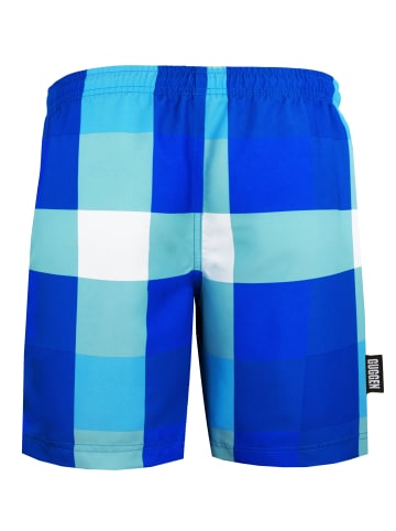 GUGGEN MOUNTAIN Badehose Kariert in Blau